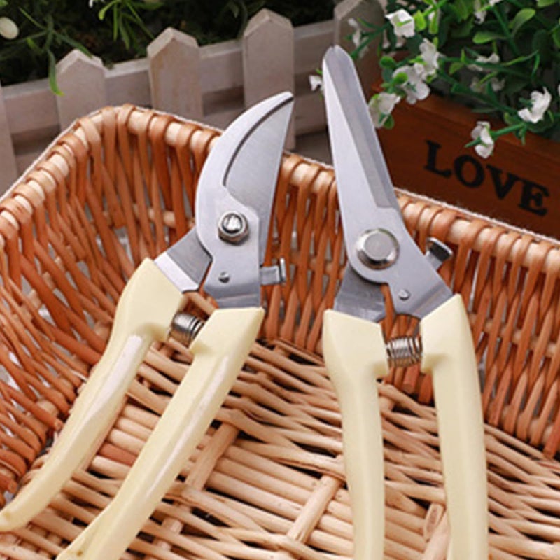 Ivory Stainless Steel Garden Pruning Shears One Hand Tree Branch Cutter - Image 4