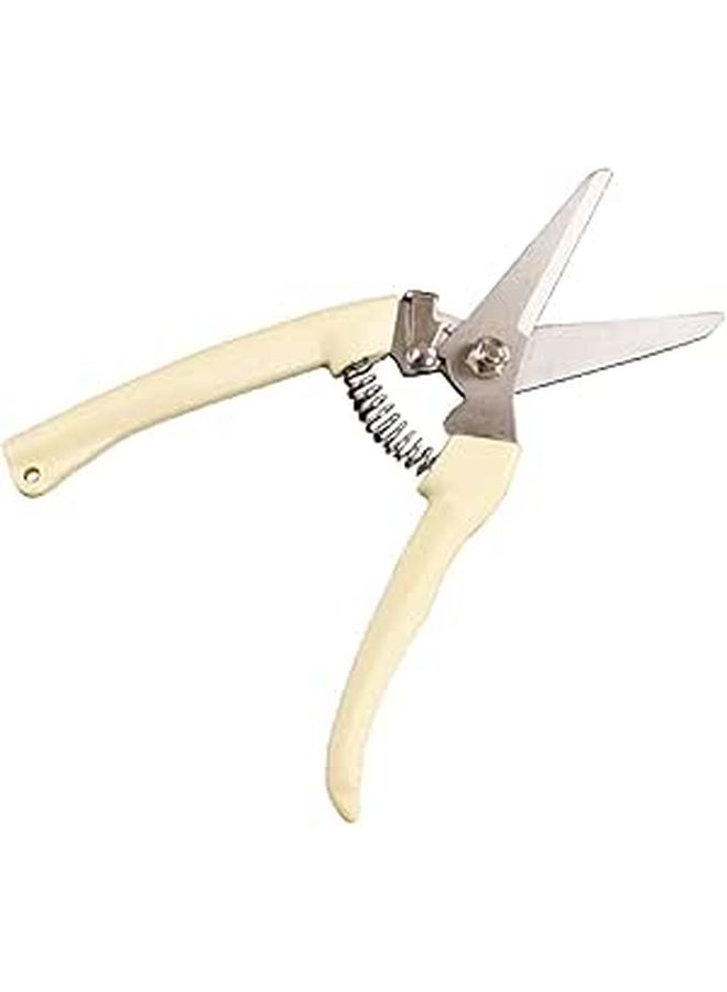 Ivory Stainless Steel Garden Pruning Shears One Hand Tree Branch Cutter - Image 1