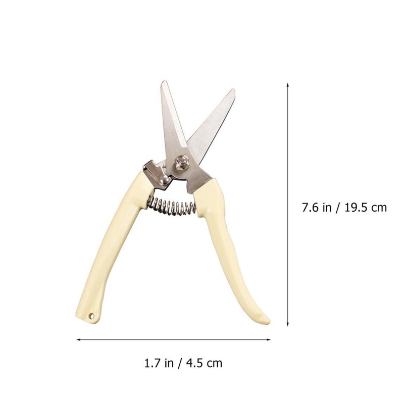 Ivory Stainless Steel Garden Pruning Shears One Hand Tree Branch Cutter - Image 3