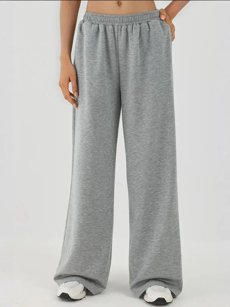 زوبعة بنطلون رياضي واسع الساق بخصر مطاطي