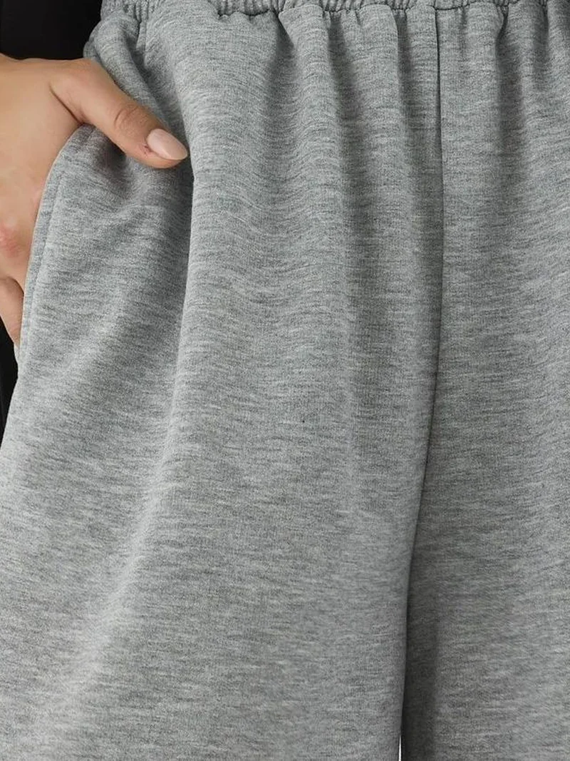 زوبعة بنطلون رياضي واسع الساق بخصر مطاطي