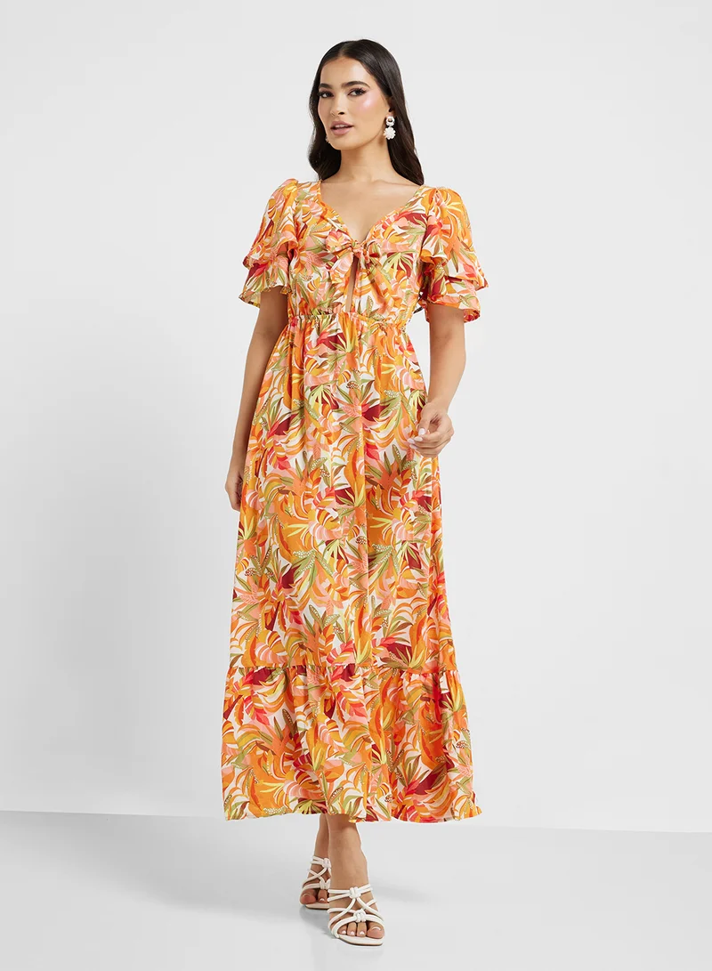 ELLA  Floral Ruffle Maxi Dress for Women | Best Price UAE