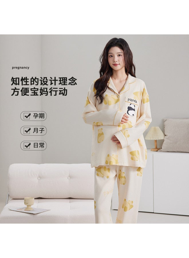 Nordon Maternity Pajamas For Postpartum & Nursing - Soft Summer Long Sleeve Top & Pants Breastfeeding Clothes - Image 3