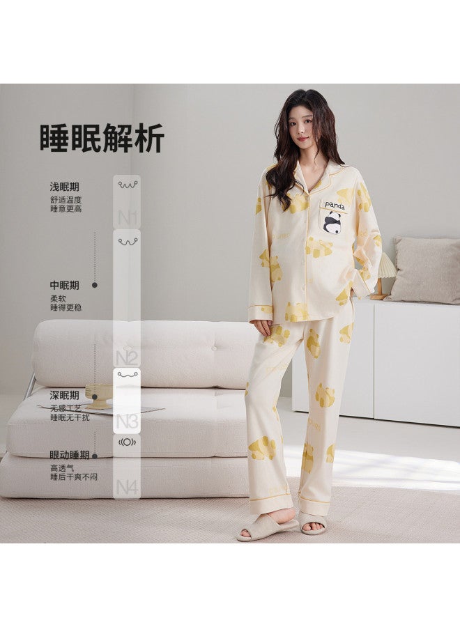 Nordon Maternity Pajamas For Postpartum & Nursing - Soft Summer Long Sleeve Top & Pants Breastfeeding Clothes - Image 5