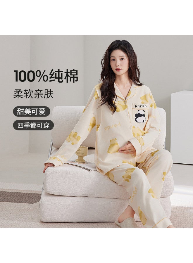 Nordon Maternity Pajamas For Postpartum & Nursing - Soft Summer Long Sleeve Top & Pants Breastfeeding Clothes - Image 4