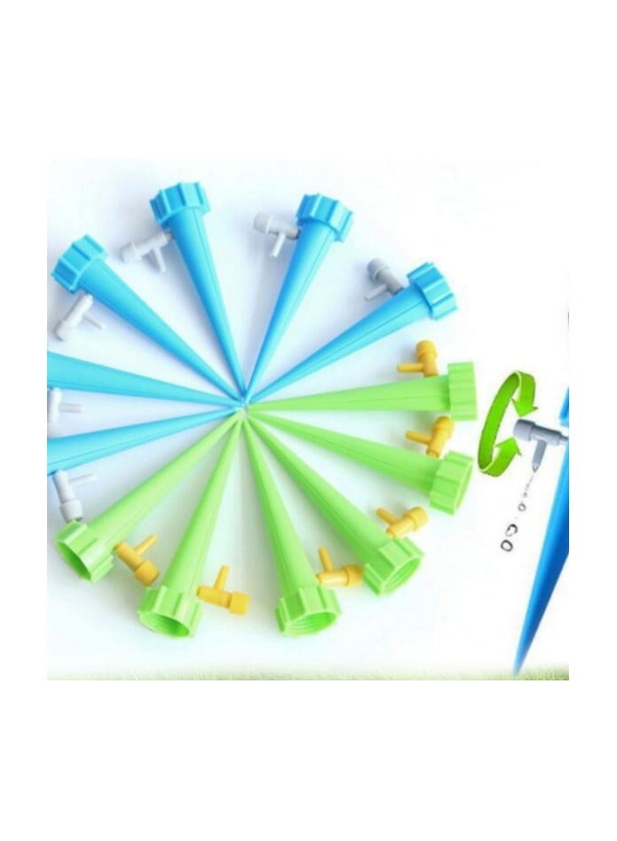 Generic 12 Pcs Automatic Plant Waterer Potted Flower Self Watering Devices Slow Release Bottle Irrigation Stake for Outdoor Indoor Plants