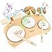 Vanplay Kids Drum Set for Toddlers 3 8 in 1 Montessori Musical Instruments Wooden Musical Toys for Baby Easter Christmas Birthday Gifts for Preschool Learning Music for Boys Girls Age 3 4 5 6 - Image 3