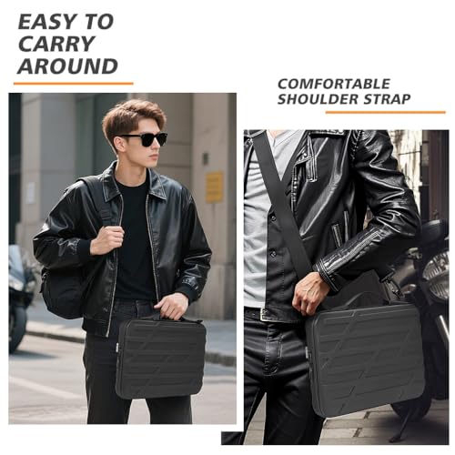 NIDOO 14 inch Laptop Sleeve Carrying Case Computer Bag for 14" MacBook Pro M5 Max/13 13.6" MacBook Air M5 M4/ 13.5" Surface Laptop 6 5/ Asus ZenBook 14/Lenovo ThinkPad Shockproof Hardshell Handle - Image 2