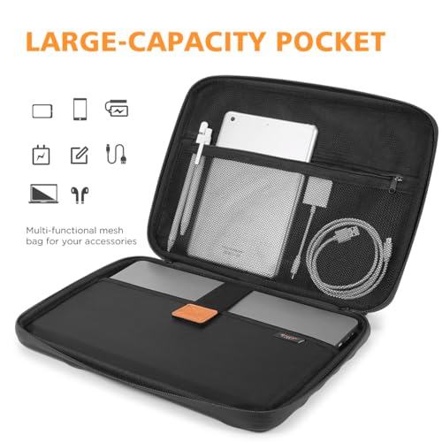 NIDOO 14 inch Laptop Sleeve Carrying Case Computer Bag for 14" MacBook Pro M5 Max/13 13.6" MacBook Air M5 M4/ 13.5" Surface Laptop 6 5/ Asus ZenBook 14/Lenovo ThinkPad Shockproof Hardshell Handle - Image 5