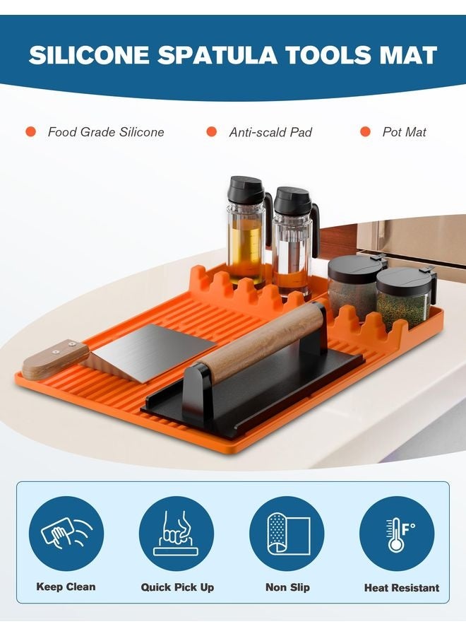 هومستر السيليكون الشواية أدوات حصيرة للبلاكستون، مقاومة للحرارة الشباكة حصيرة، شواء الشواية أداة الراحة، السيليكون الشواية وسادة، الشواية اكسسوارات للمطبخ والطبخ والكونتروب - Image 3