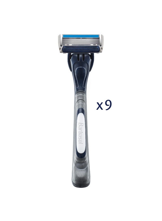 Barbasol Ultra 6 Plus Premium Disposable Razor Value Pack Bundle (3 Packs/9 Total Razors) - Image 2