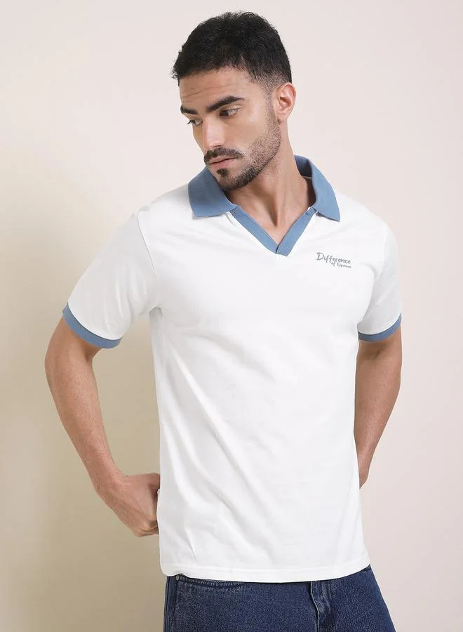 Difference of Opinion Men Relaxed Fit Printed Polo