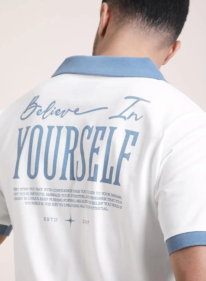 Difference of Opinion Men Relaxed Fit Printed Polo