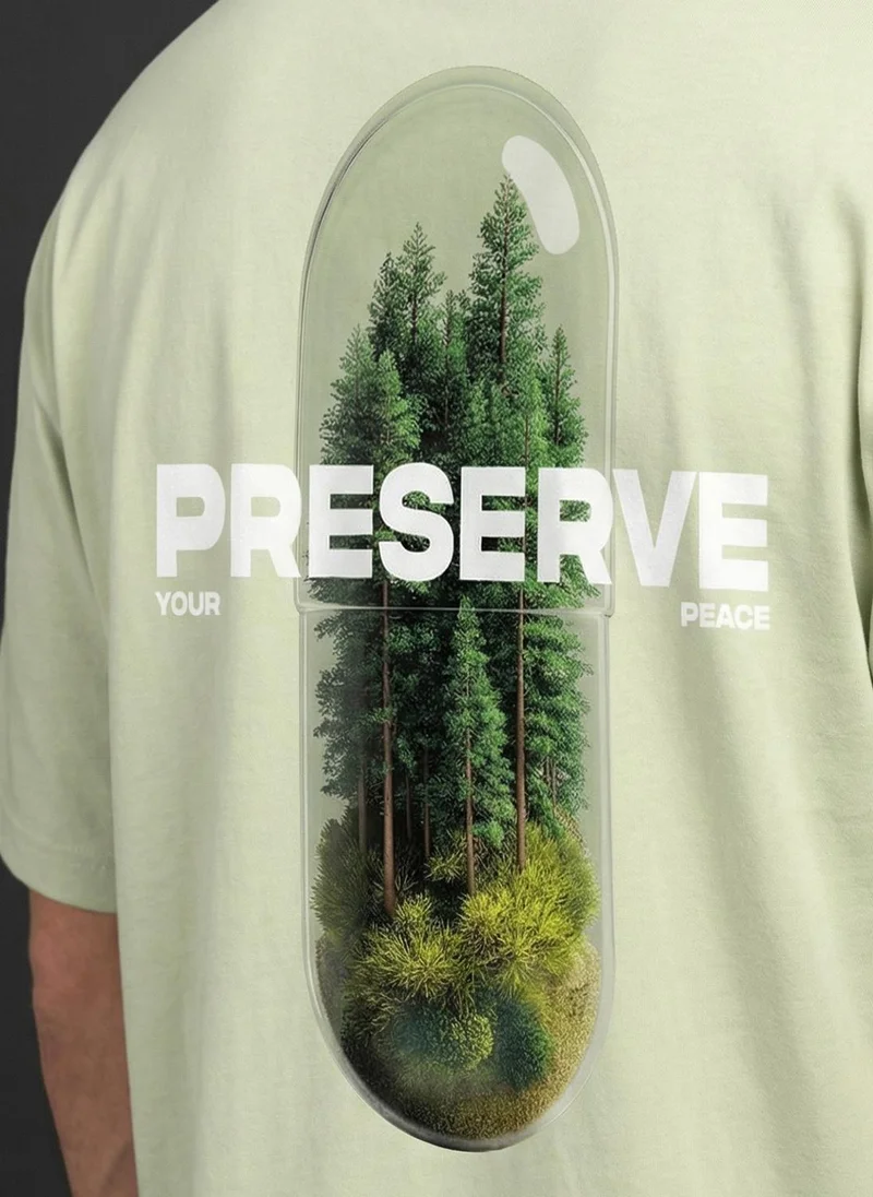NOBERO NOBERO Men's Premium Oversized Printed T-Shirt