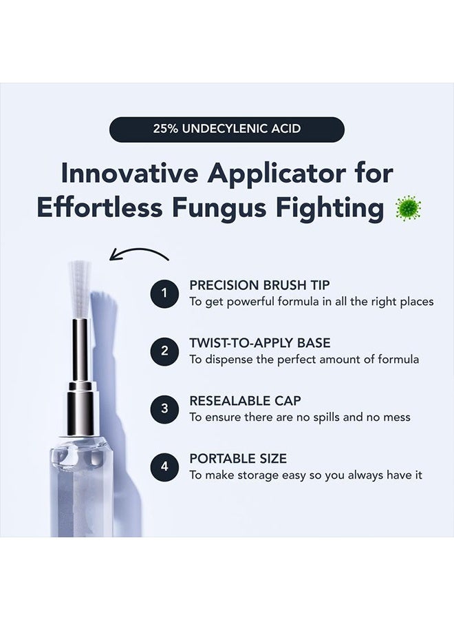 siimunana Antifungal pen, Undecylenic acid 25% Nail Fungus Treatment Pen, Fast-Acting Solution for Toe & Fingernail Fungi, Ideal for Nail Health Concerns Athletes - Image 3