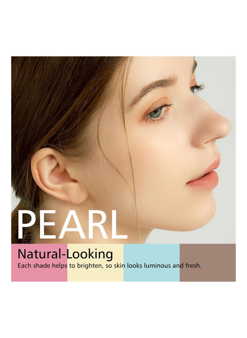 KASTWAVE Longwearing Matte Oil Control Makeup Powder, Multi-Colored Pressed Finishing Powder, Color Correcting for Even Tone Pressed Powder, Waterproof Powder, Brightening Setting Powder for Women Girls - Image 2