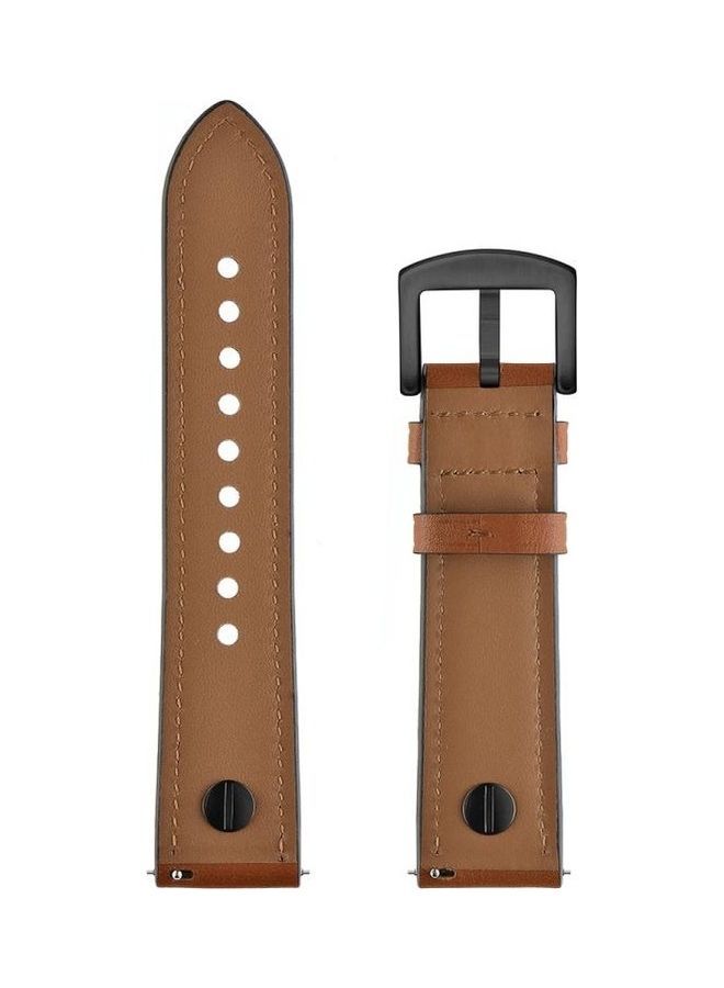 NIBEMINENT Replacement Strap for Huawei Watch GT2e / GT2 46mm Brown - Image 3