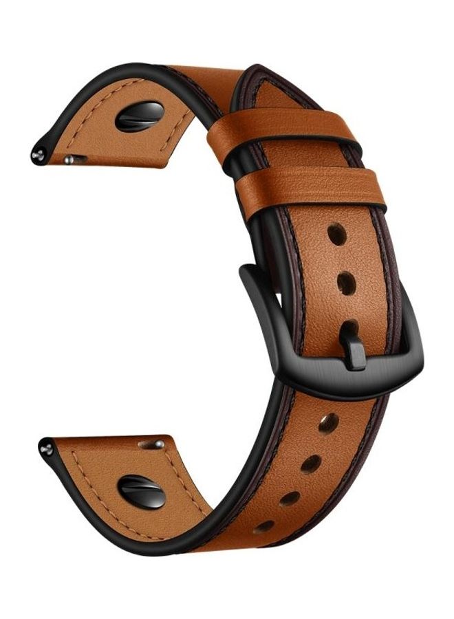 NIBEMINENT Replacement Strap for Huawei Watch GT2e / GT2 46mm Brown - Image 2