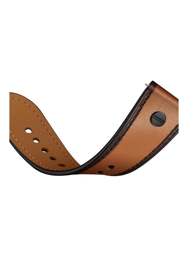 NIBEMINENT Replacement Strap for Huawei Watch GT2e / GT2 46mm Brown - Image 5