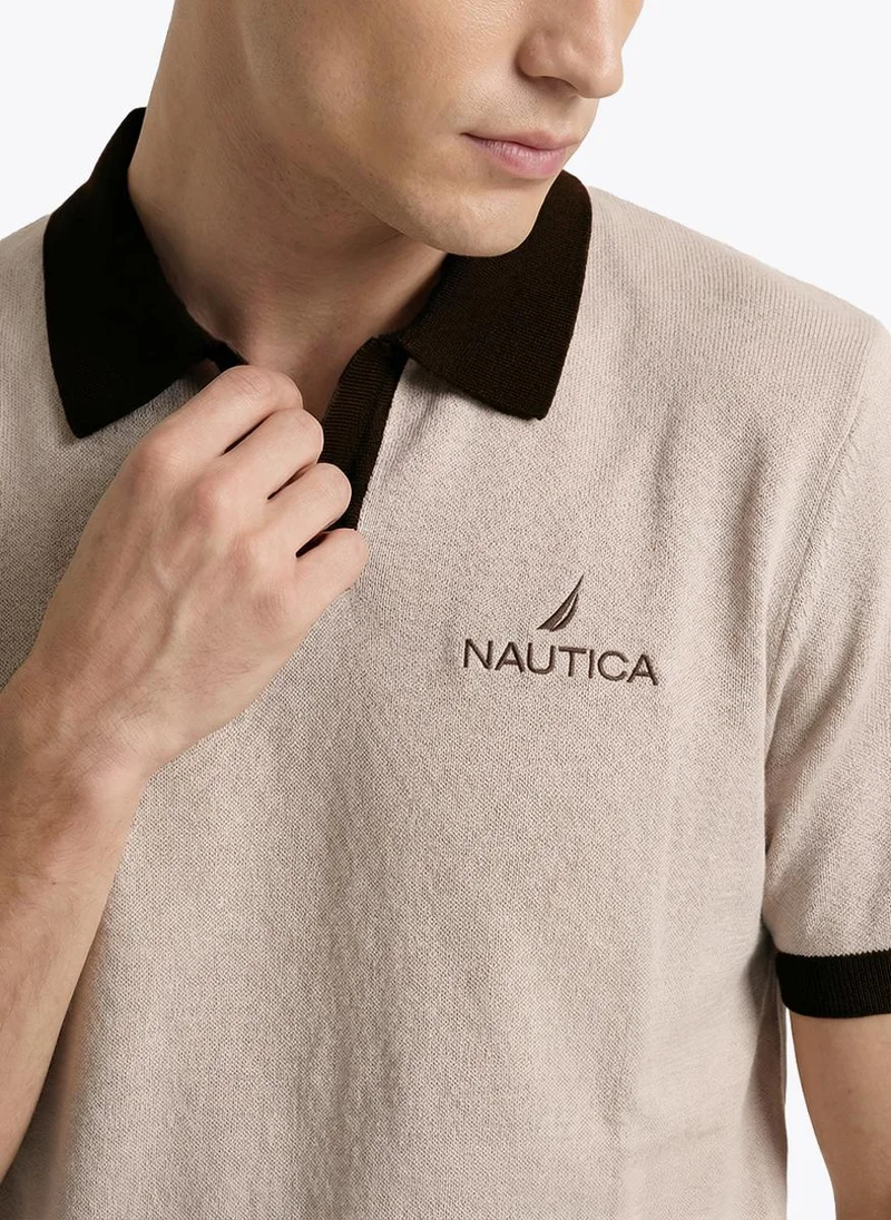 Nautica  Men Short Sleeve Polo Shirt for Comfortable Smart Casual and Weekend Style - Pink for Men | Best Price UAE