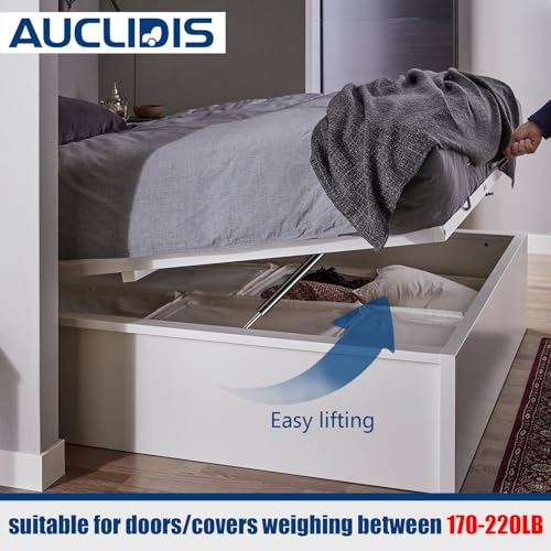 AUCLIDIS 20 inch 200lb/890N Gas Strut Shock Spring Lift Support for RV Murphy Bed Truck Trailer Cap Tonneau Cover Floor Hatch Trap Door, Support Weight 170-220 LB, Set of 2 by AUCLIDIS - Image 4