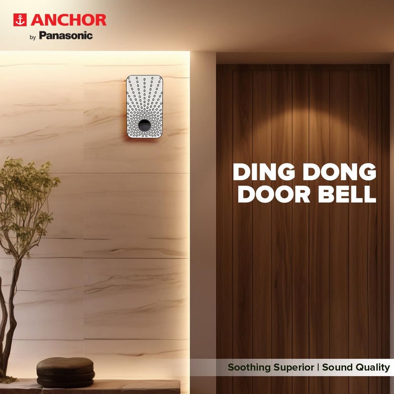 Anchor by Panasonic Dual Tone Doorbell | Calling Bell for Home | Door Bell for Office, School (38912) - Image 5