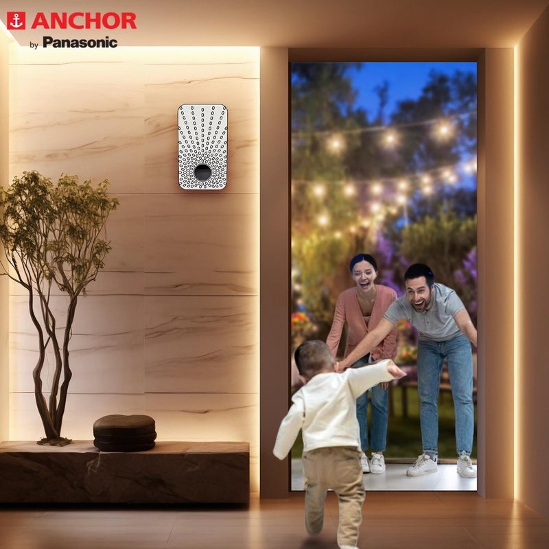Anchor by Panasonic Dual Tone Doorbell | Calling Bell for Home | Door Bell for Office, School (38912) - Image 4