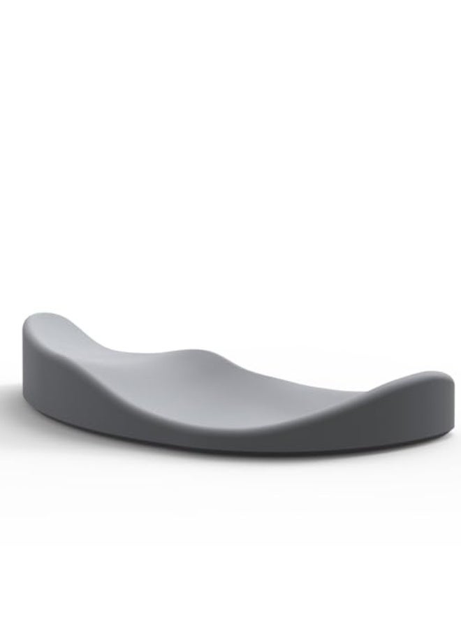 Ergonomic Memory Foam Mouse Wrist Rest Support–Soft Silicone Gel Wrist Pad,Non-Slip Mousepad for Office,Laptop,PC Gaming-Easy Typing Pain Relief,(Grey) - Image 1