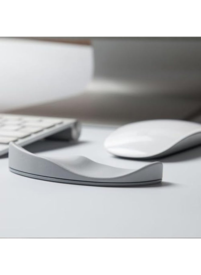 Ergonomic Memory Foam Mouse Wrist Rest Support–Soft Silicone Gel Wrist Pad,Non-Slip Mousepad for Office,Laptop,PC Gaming-Easy Typing Pain Relief,(Grey) - Image 2