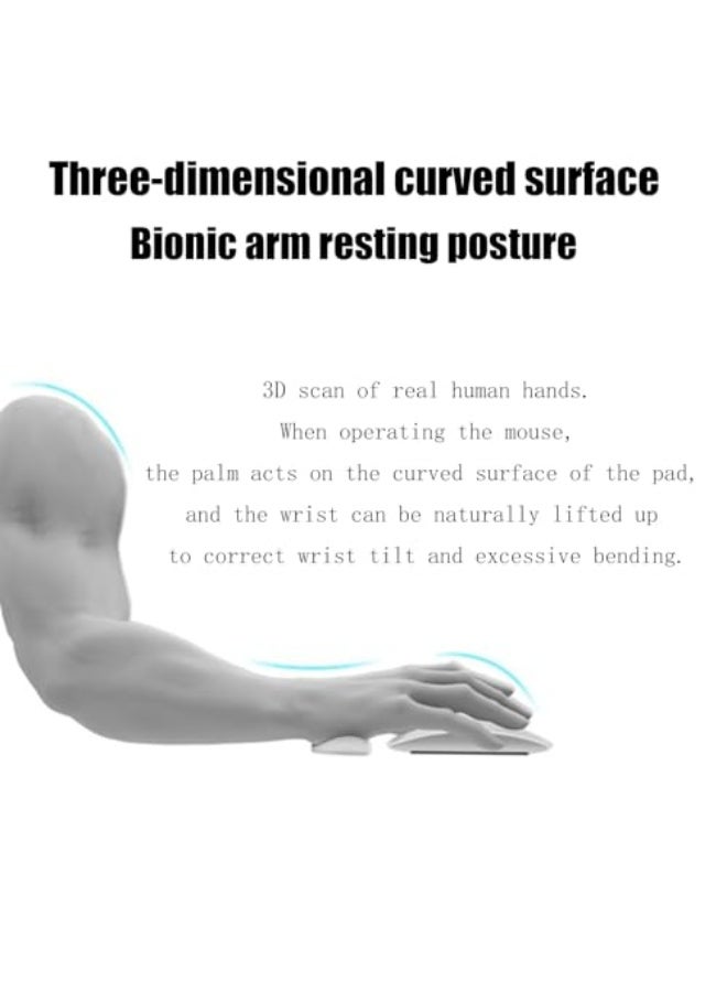 Ergonomic Memory Foam Mouse Wrist Rest Support–Soft Silicone Gel Wrist Pad,Non-Slip Mousepad for Office,Laptop,PC Gaming-Easy Typing Pain Relief,(Grey) - Image 5