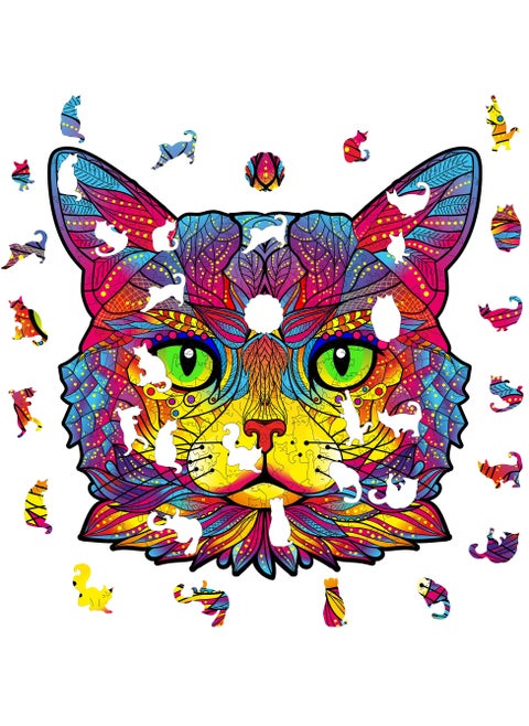 The MishMishya Cat wooden puzzle