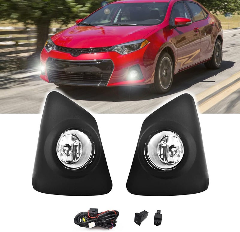Boxlight Fog Lights for 2014-2016 Toyota Corolla S SE with Wiring Harness and Switch - Image 1