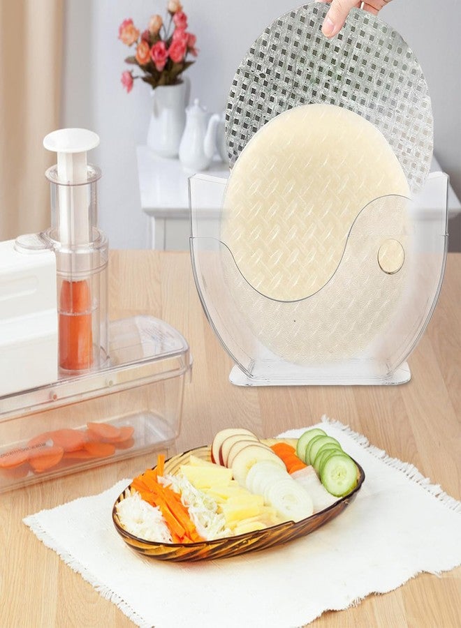 Tobeelec عبوة من 3 أوعية ماء ورقية للأرز، حامل ورقي للأرز، وعاء ماء لفائف الربيع، حامل ورقي للأرز، وعاء أرز، لفائف أرز بالروبيان، حامل ورقي للأرز الفيتنامي، حامل ورقي للأرز، وعاء ماء لفائف الربيع - Image 4