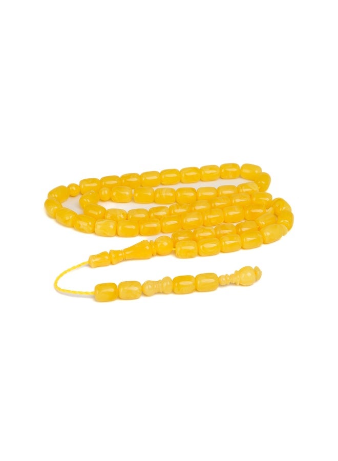 R.S Polish Amber Dust Prayer Beads, Barrel Story, 51 Beads - Image 2