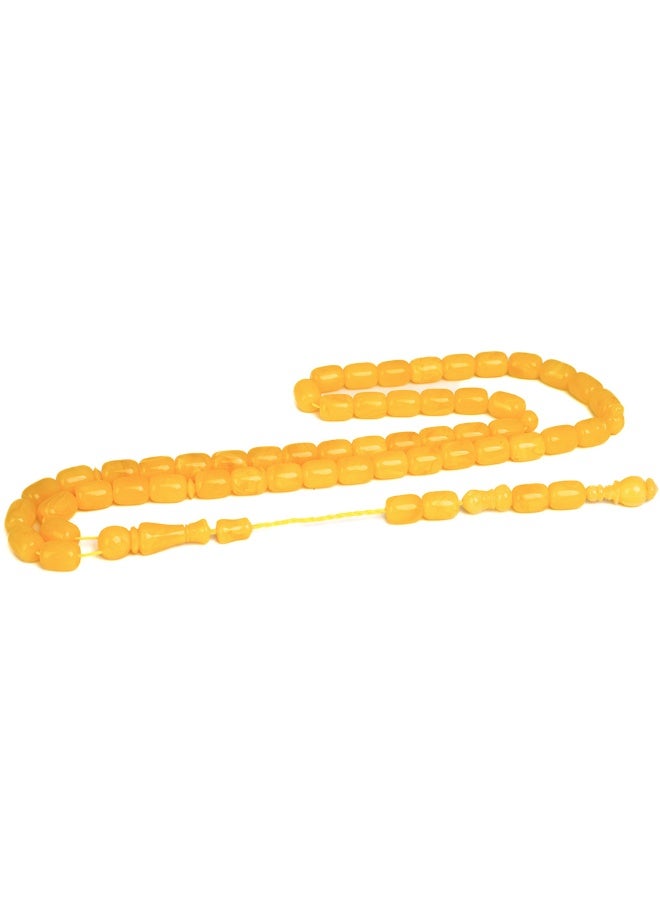 R.S Polish Amber Dust Prayer Beads, Barrel Story, 51 Beads - Image 3