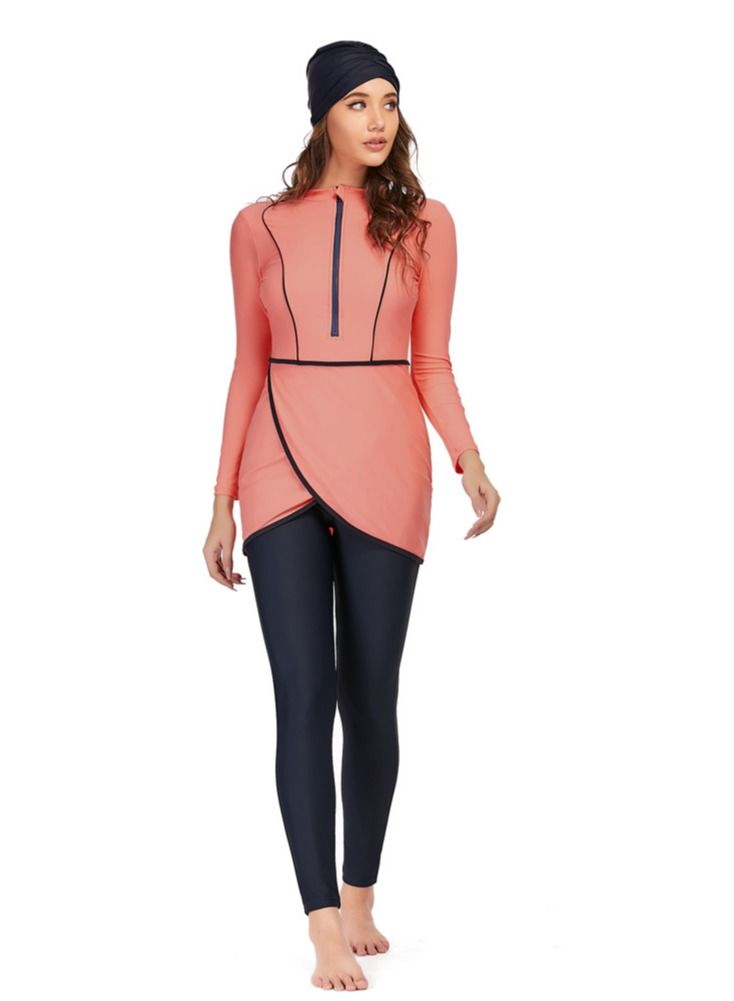 Loquat Swimsuit 3-piece Long Sleeved Trousers Hat