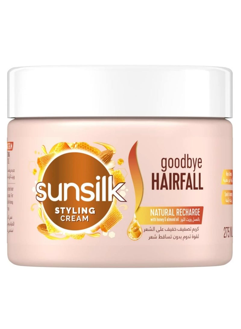 صانسيلك كريم تصفيف الشعر بالعسل و زيت اللوز 275 مل - Image 1