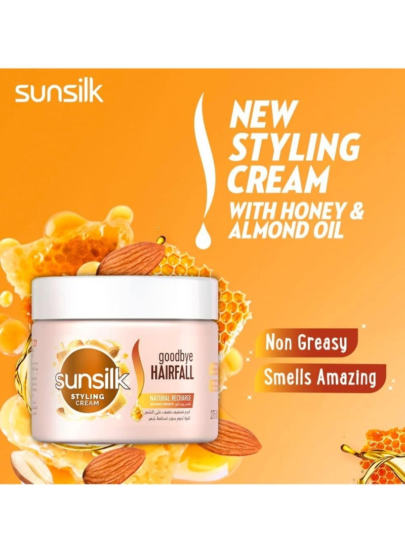 صانسيلك كريم تصفيف الشعر بالعسل و زيت اللوز 275 مل - Image 3