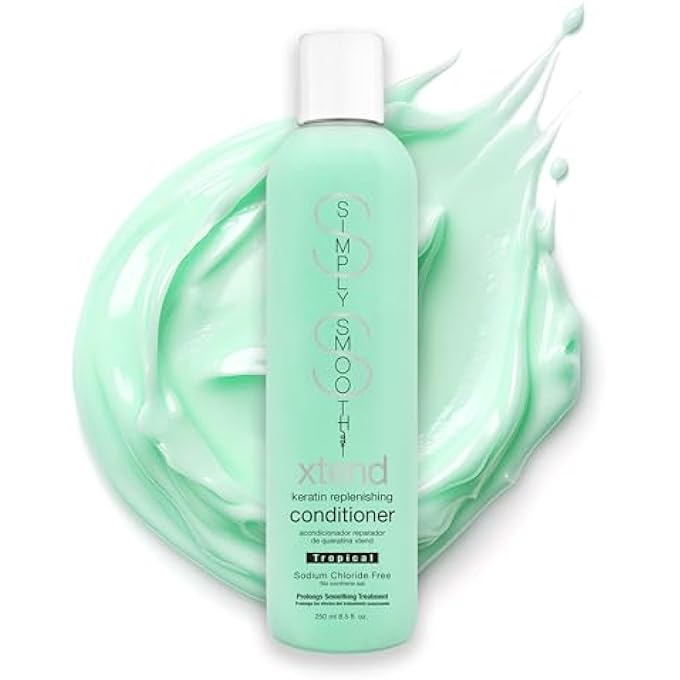 SIMPLY SMOOTH XTEND KERATIN REPLENISHING CONDTIONER TROPICAL, 8.5 OUNCE - Image 1