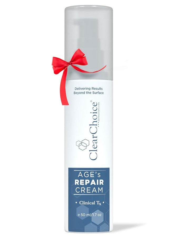 Clear Choice AGE’s Repair Cream1.7oz - Advanced Anti-Aging Cream for Wrinkles, Uneven Tone, & Texture, Collagen Boosting Peptides, Hydrating & Gentle for Sensitive Skin - Image 1