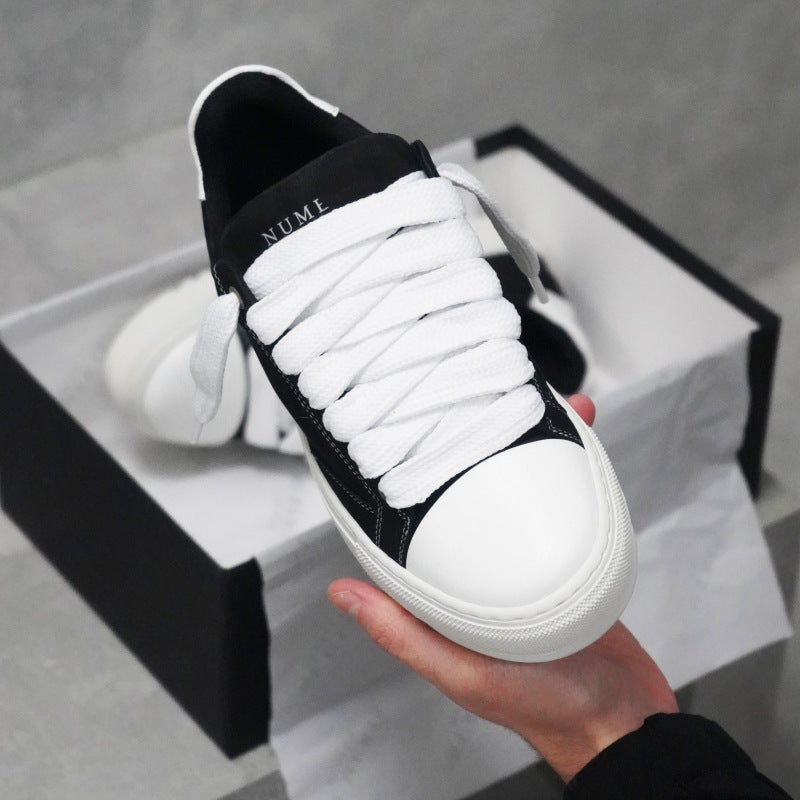 In-Stock Numeris Shoes Black Rhinestone Casual Sneakers Niche Light Luxury Style Everyday Street Fashion Shoes - Image 3