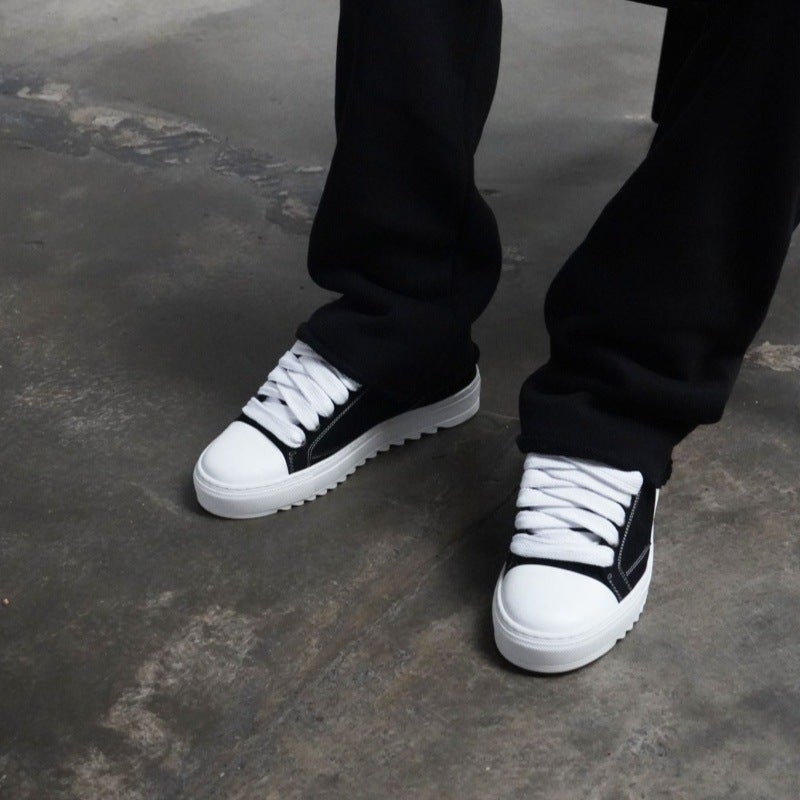 In-Stock Numeris Shoes Black Rhinestone Casual Sneakers Niche Light Luxury Style Everyday Street Fashion Shoes - Image 5