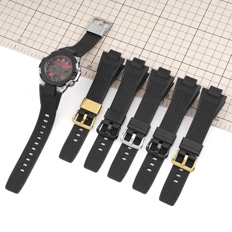 Bluejw Steel Ring Replacement Watch Band for GST-B400 Series - Men's & Women's Watch Strap Belts - Image 2