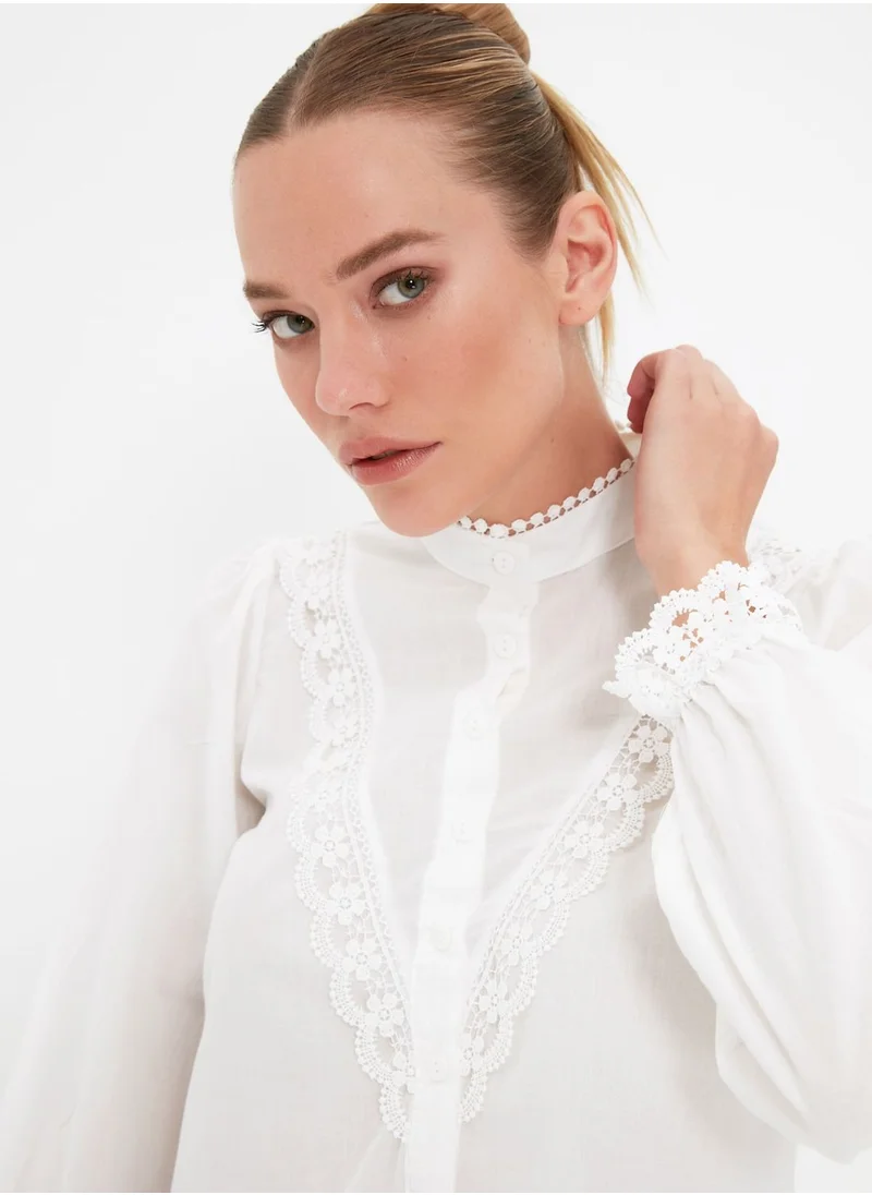 trendyol Embroidered Shirt