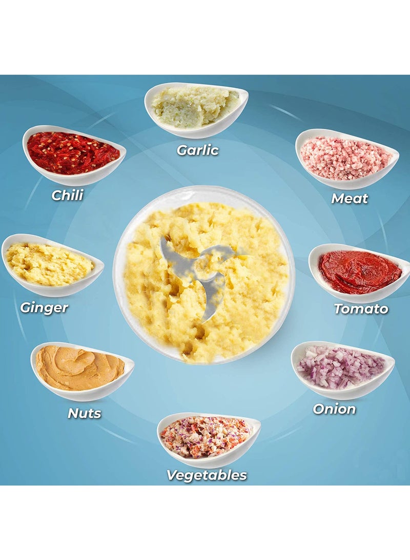 عربست مفرمة ثوم كهربائية، مفرمة ثوم 250 مل مع مضرب بيض، مفرمة خضراوات صغيرة محمولة، مطحنة ثوم، مفرمة بصل، معالج طعام صغير USB للخضراوات والثوم والزنجبيل والفلفل الحار - Image 5