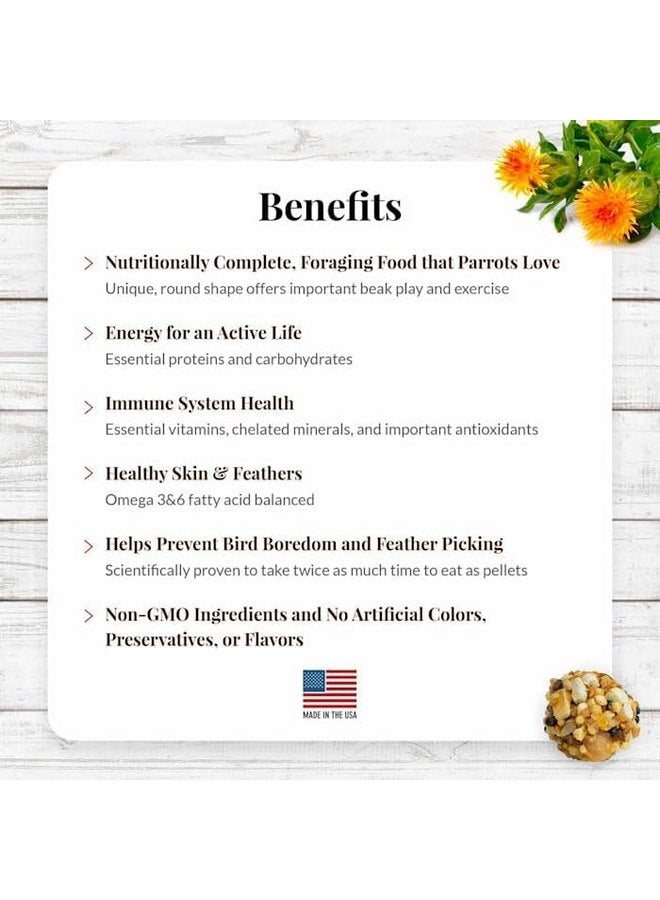 LAFEBER'S Classic Nutri-Berries Pet Bird Food, Made with Non-GMO and Human-Grade Ingredients, for Parrots, 3.25 lb - Image 5
