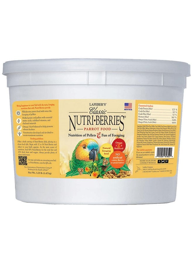 LAFEBER'S Classic Nutri-Berries Pet Bird Food, Made with Non-GMO and Human-Grade Ingredients, for Parrots, 3.25 lb - Image 2