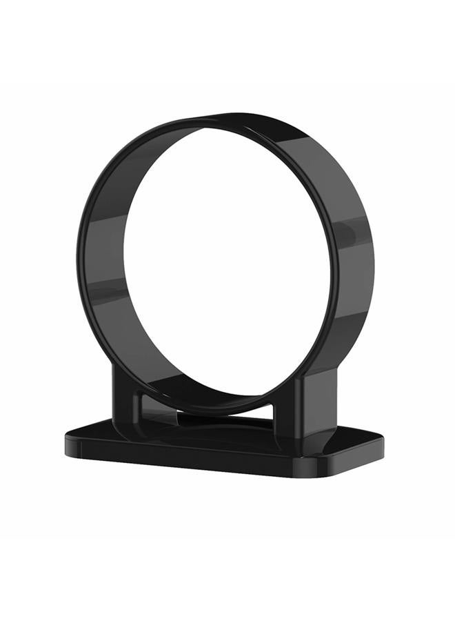RAIKEDR Hair Dryer Holder, Bathroom Hair Dryer Holder, Hair Care Tools Holder Wall Mount, Styling Tool Organizer for Hair Dryer - Extra Large Rim (Black, L 3.7”×W 2.1”×H 4.3”) - Image 2