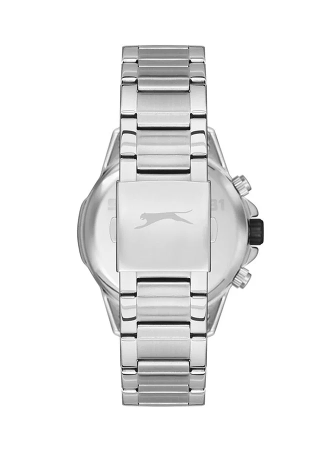 Slazenger Men's Quartz Movement Watch, Multi Function Display and Metal Strap