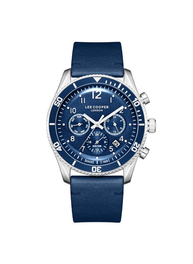 Lee Cooper ساعة متعددة الوظائف للرجال من الجلد LC08260.399 - 42 مم - Image 1